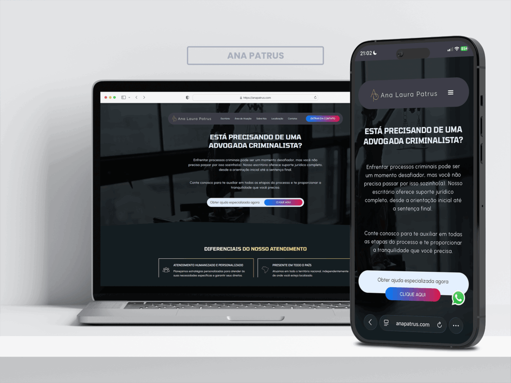 Ana Patrus Landing Page Showcase