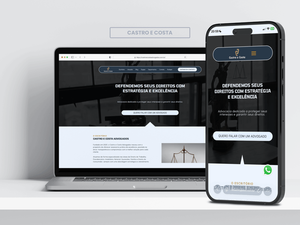 Castro & Costa Landing Page Showcase